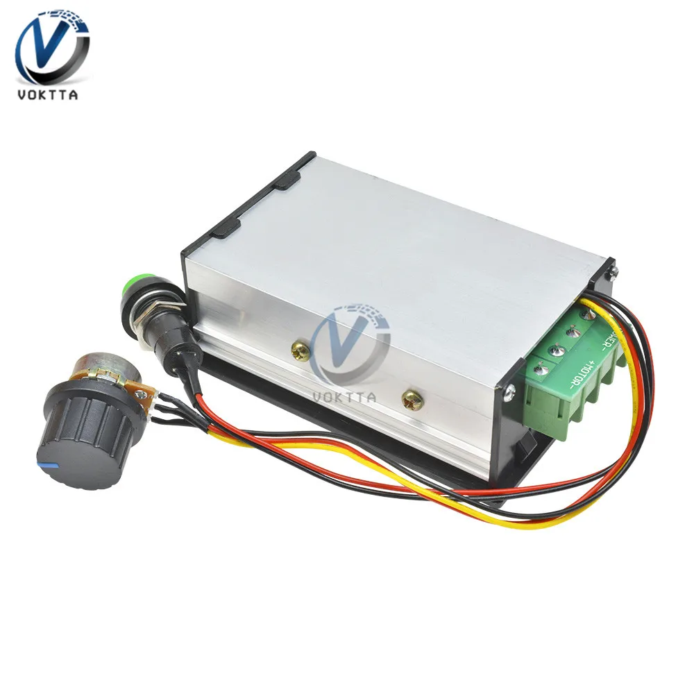 30A DC 6V 12V 24V 48V PWM regolatore di velocità del motore Display digitale a LED 0 ~ 100% regolatore di tensione regolabile con interruttore potenziometro