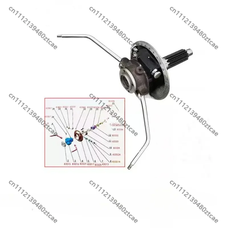 Radial Drilling Machine Horizontal Shaft Assembly Clutch Dog Scale Dial Operating Body Assembly Machine Tool Replacement Spare