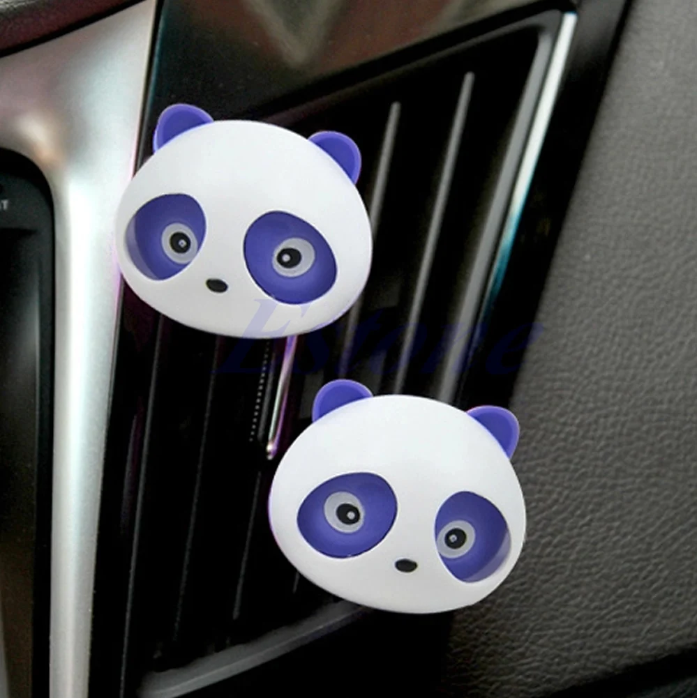 2x Auto Dashboard Air Freshener PANDA น้ำหอม Diffuser สินค้าร้อนสำหรับรถยนต์