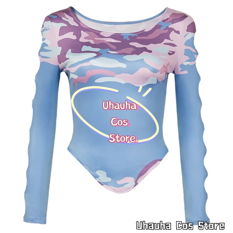 {Uhauha Cos} Akpop شيطان هنتر سيلين أزياء تنكرية لحفلات الهالوين كرنفال لعب الأدوار زي الدعامة disfraz mujer guerreras