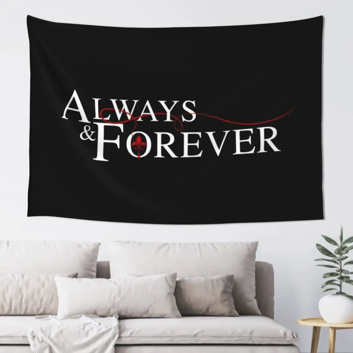 

Always and forever Tapestry Wall Hangings Decoration Room Aesthetic Decor Decoration Aesthetic Tapestry