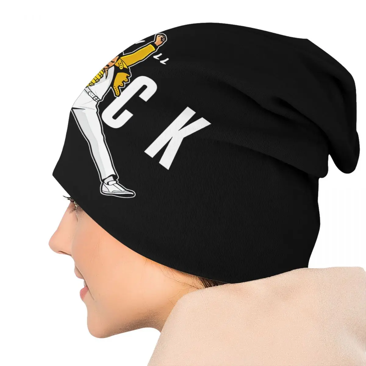 Queen Freddie Mercury Skullies Beanies Caps Men Women Unisex Street Winter Warm Knitted Hat Adult Bonnet Hats