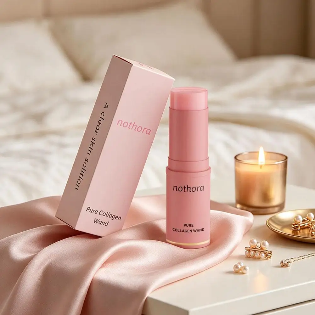 10g Pure Collagen Wand Hydrating Multi Balm Stick Deep Moisturizing Smoothing Facial Balm Makeup Base Eye Neck Skin Care view 6