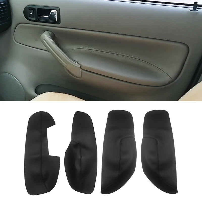 

LHD для VW Jetta Bora 2002 2003 2004 2005 2006, дверная ручка автомобиля, подлокотник, панель, кожаный чехол из микрофибры, защитная накладка