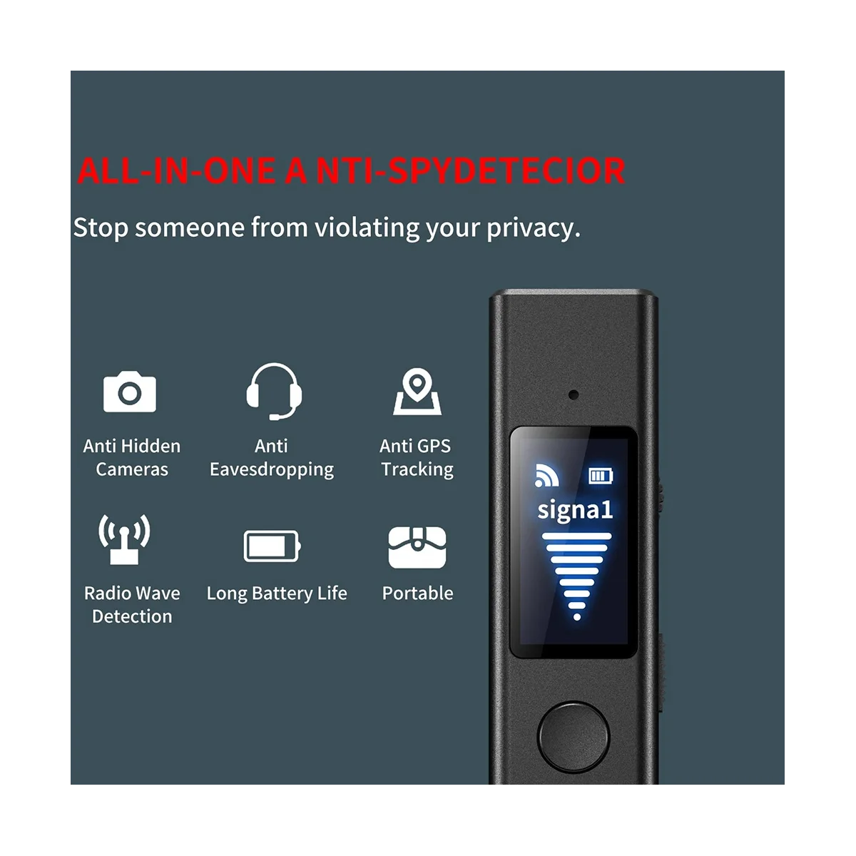 Mini Camera Detectors Device, GPS Tracker, RF Wireless Signal Scanner para casa, escritório, viagem, hotel