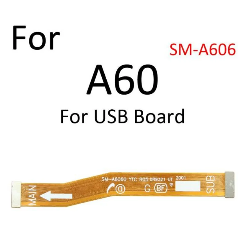 موصل اللوحة الأم مع شاشة عرض ، كابل مرن لسامسونج غالاكسي A80 ، A70 ، A60 ، A50 ، A40 ، A30 ، A20 ، A20e ، LCD ، A10e