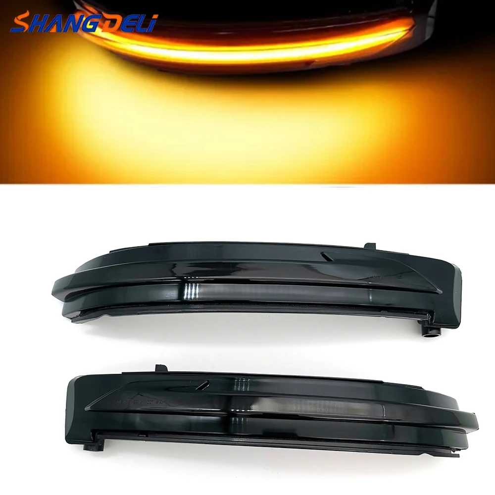 

2PCS Car Yellow Led Light Dynamic Turn Signal Sequential Light Lamp Suitable For Nissan X-Trail T32 Replacement Parts