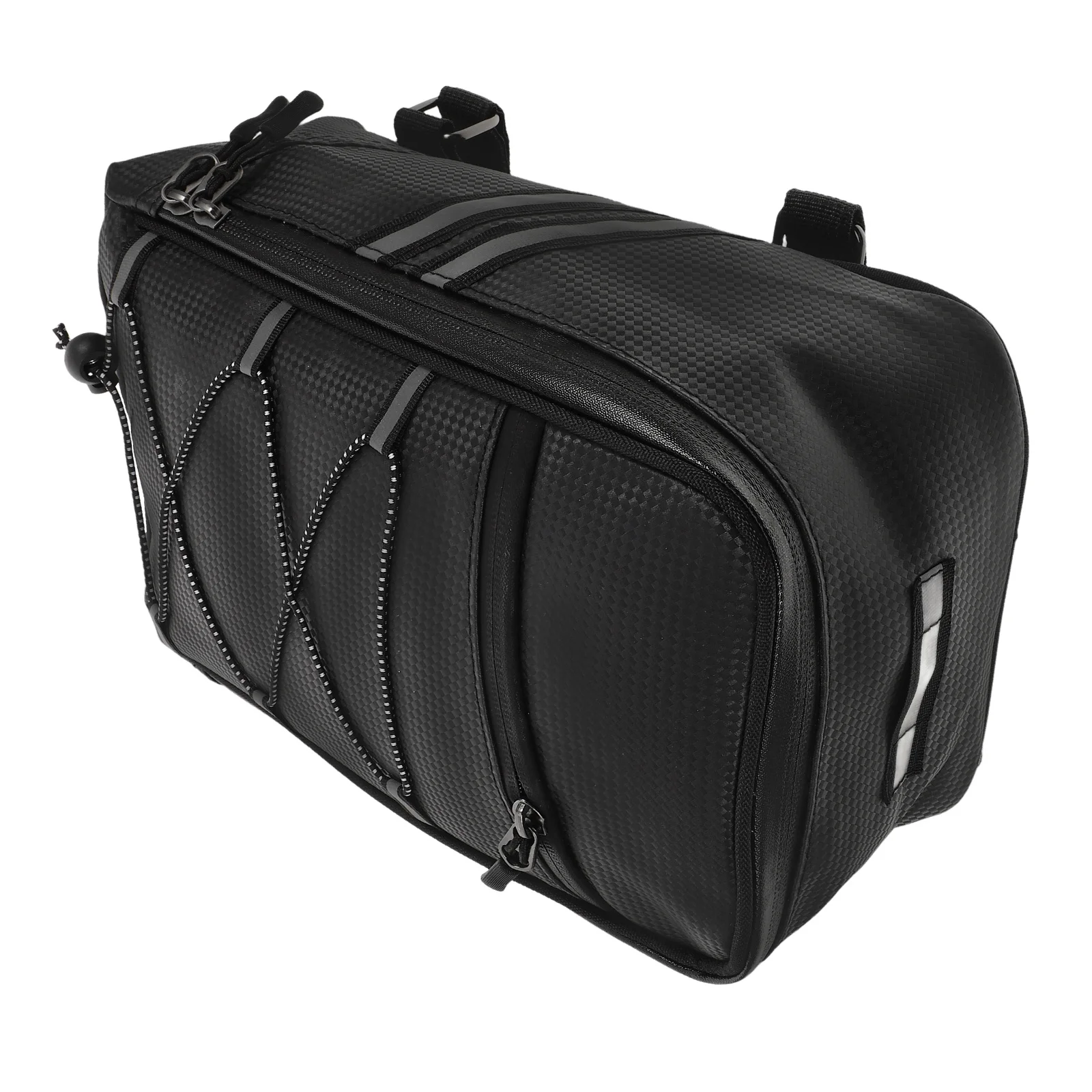 PU Bike Storage Bag Waterproof Rear Seat Bag for Most Bikes Practical Cycling Accessory for Travel and Daily Use