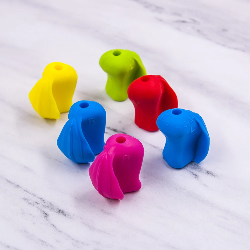 Pencil Holder 3pcs/set Silicone Grips Posture Learning Writing Tool Correction Device Pencil Grasp Writing Aid Grip Stationery