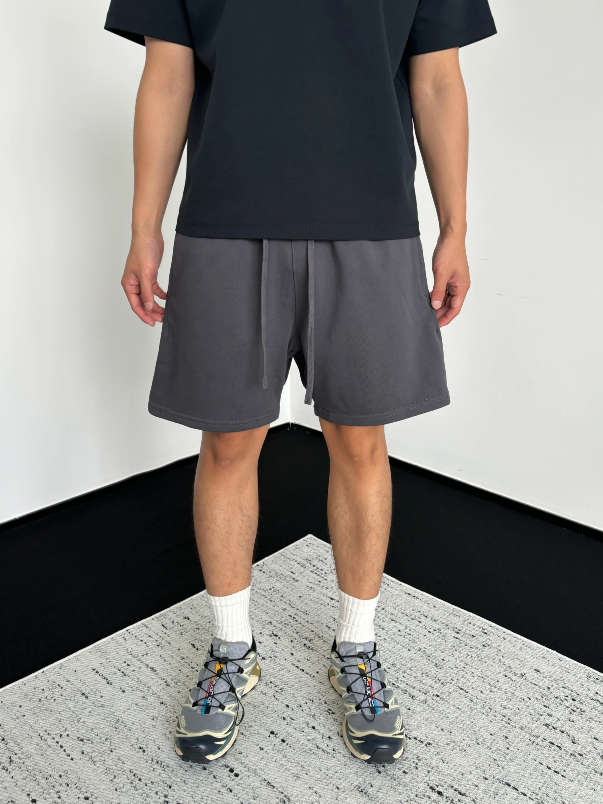 

ZNY American Sle Casual Loose Fitn Мужские брюки с пятью точками глаз High Street Летние прямые брюки Молодежные активные брюки