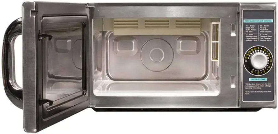 R-21  Medium-Duty Commercial Microwave Oven with Dial Timer, Stainless Steel, 1000-Watts, 120-Volts, One Size
