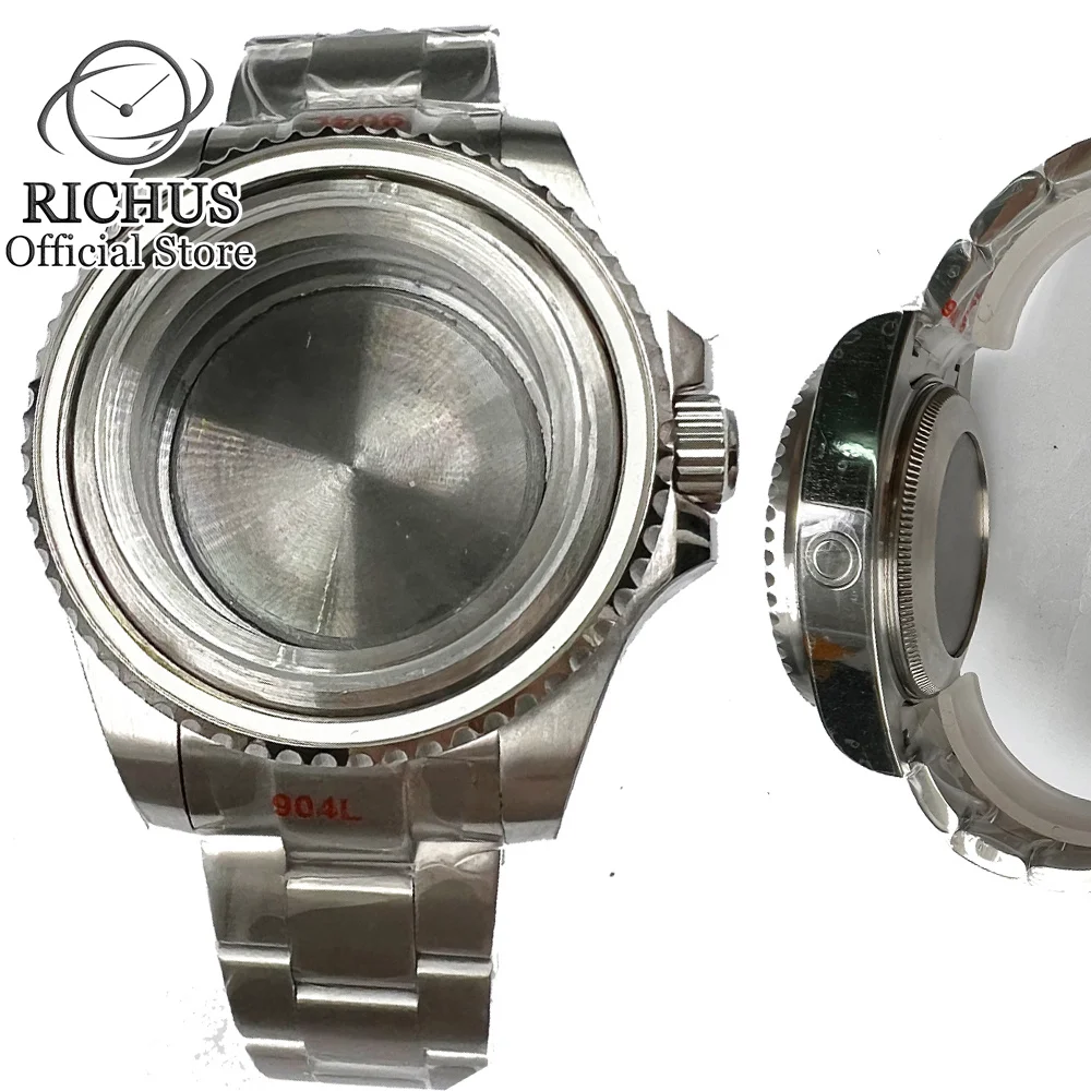 

44mm NH35 Case Sapphire Glass Stainless Steel fit NH35 NH36 ETA 2836 Miyota 8215 PT5000 Mingzhu DG2813 3804 Movement