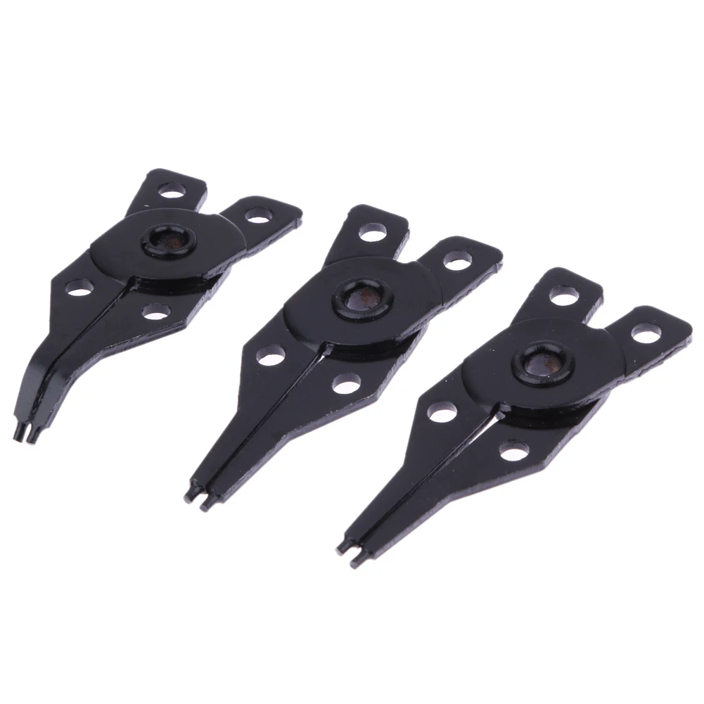 A11I 4 In 1 Snap Ring Pliers Plier Set DIY Circlip Combination Retaining Clip Jewelry Circlip Pliers Internal External Ring Remo