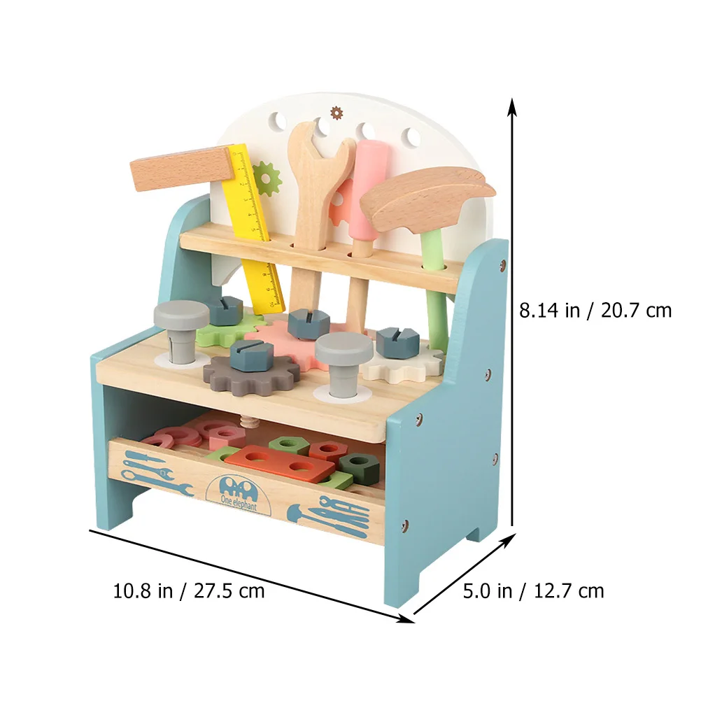 1Set Kinder-Schrauben-Montageset, komplette Simulationswerkzeuge für die Entwicklung der Hand-Auge-Koordination, pädagogisches Spielzeug für Kleinkinder