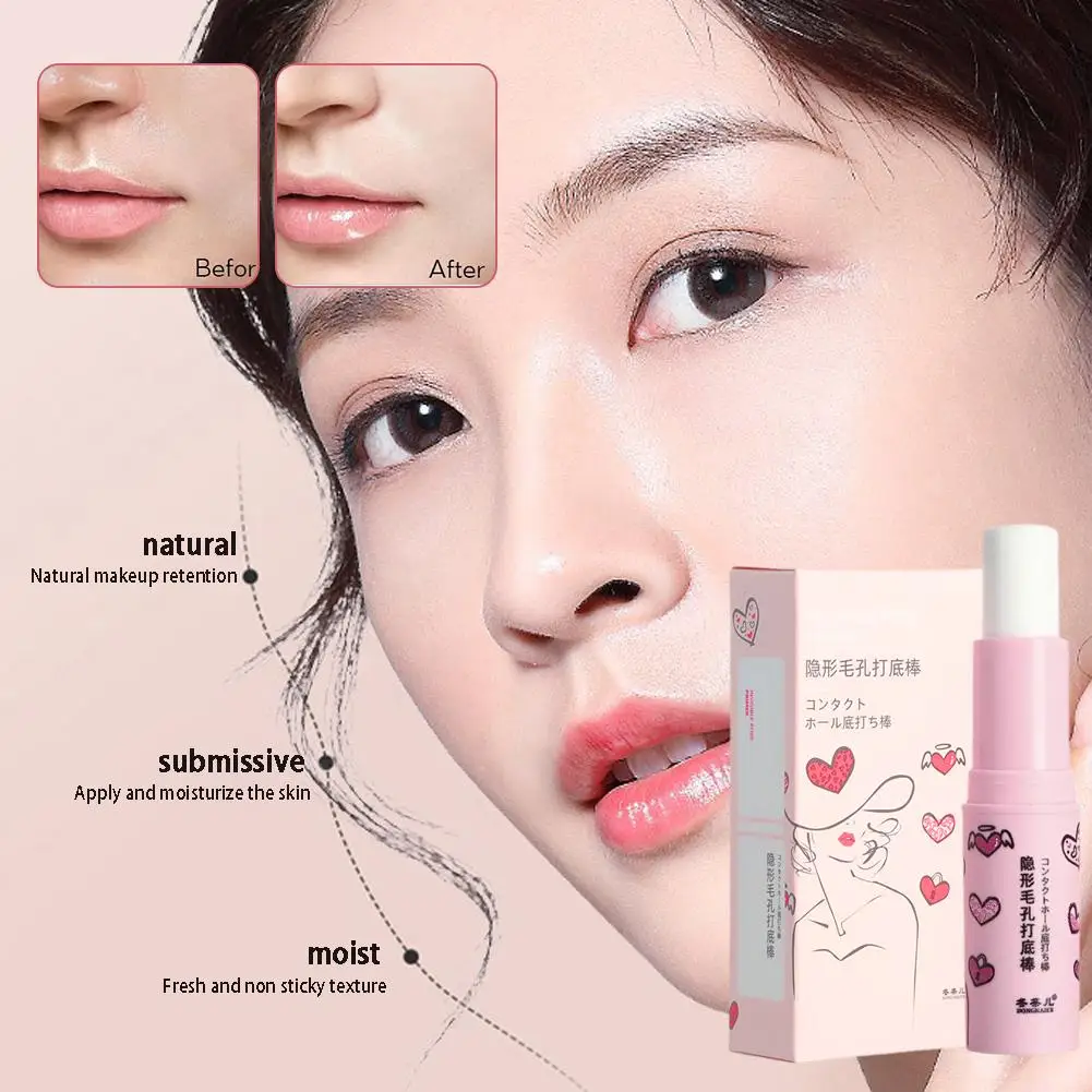 2023 Nieuwe Magische Poriëngum Primer Stick Onzichtbare Porie Concealer Isolerende Make-Up Front Stick Primer Voor Gezicht Hydrateren P B0g5