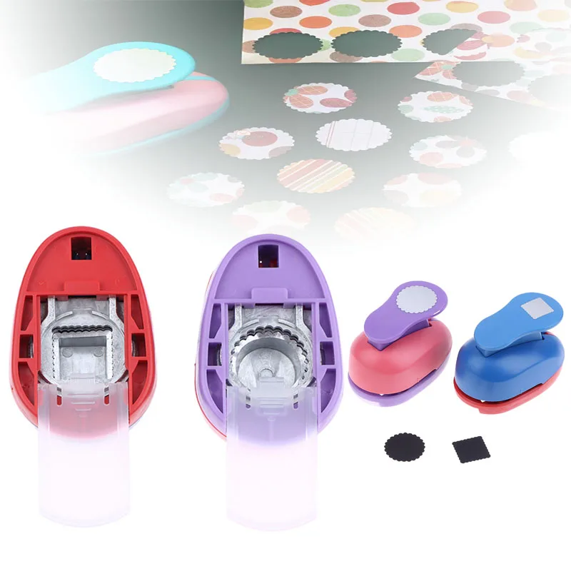 

1pcs Stamp Border Stamp Puncher Shape Craft Punch Embossing Machine Round / Square Hole Punch Toothed Puncher Embosser DIY Tool