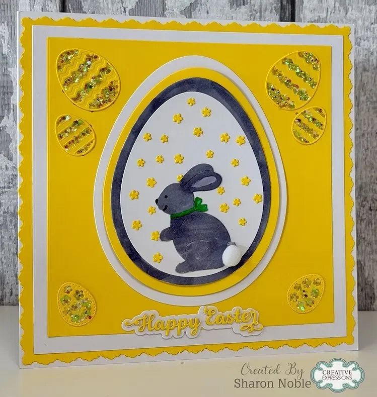 Little Rabbit Tied a Bow Around Its Neck Metal Cutting Dies Scrapbook Diary Decoration Stencil Embossing Template DIY Greeting