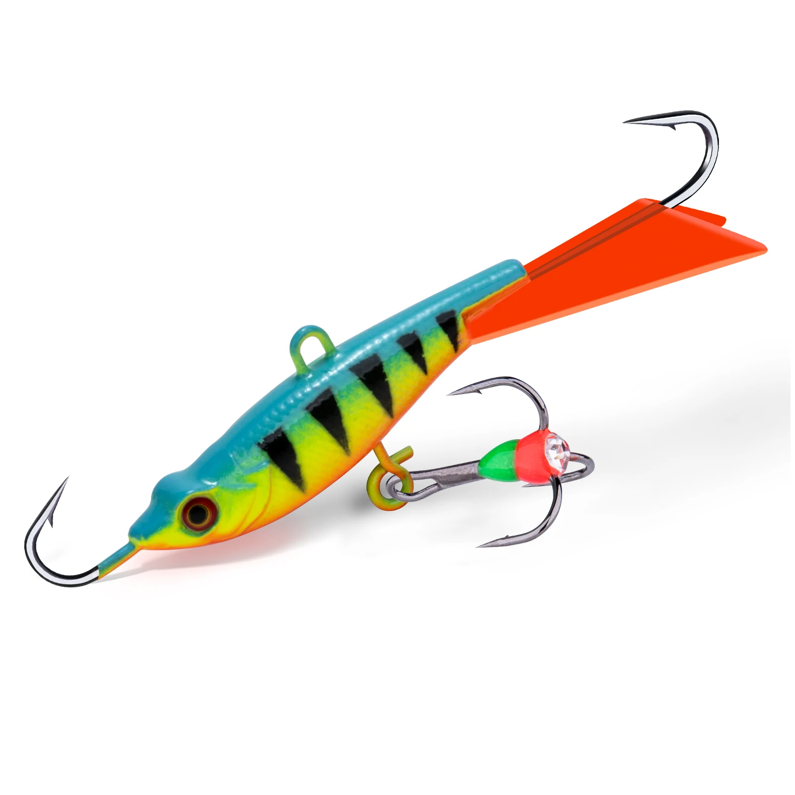 Goture Winter Ice Fishing Lure Balancer 3D Eyes 40mm 15g Jig Bait Artificial Hard Lure Jigging Balanced Fishing Bait Wobbler Set