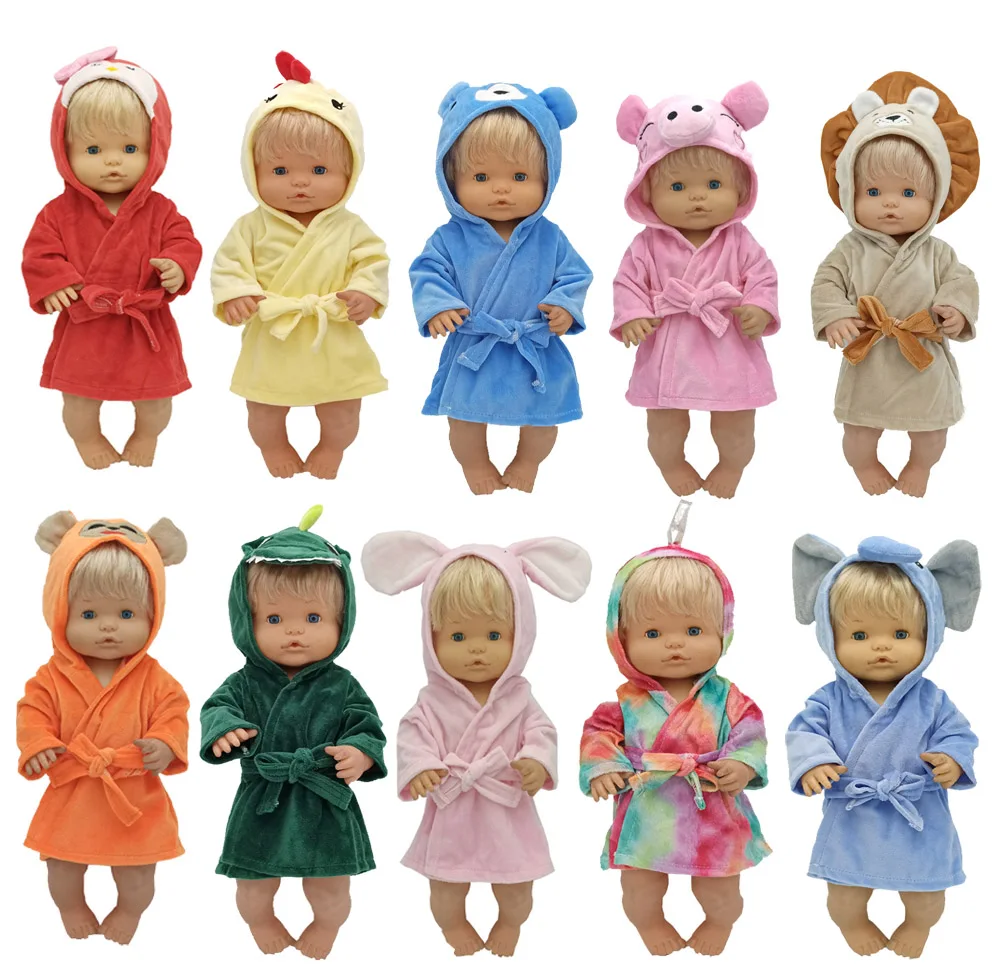 40cm Doll Bathrobe Nenuco Ropa y Su Hermanita Baby Doll Clothes Sleep Wear Birthday Gifts