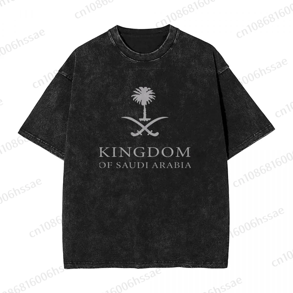 Kingdom Of Saudi Arabia Men\'s Vintage Short Sleeve T Shirts Hip Hop Cotton Tee shirt Summer T-shirt