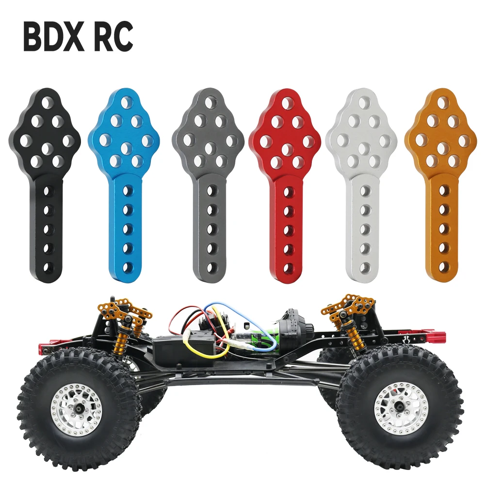 Supporto per ammortizzatore in metallo di alluminio Regolare l\'angolo di altezza per 1/10 RC Crawler Axial SCX10 90046 90047 D90 D110 Parte di