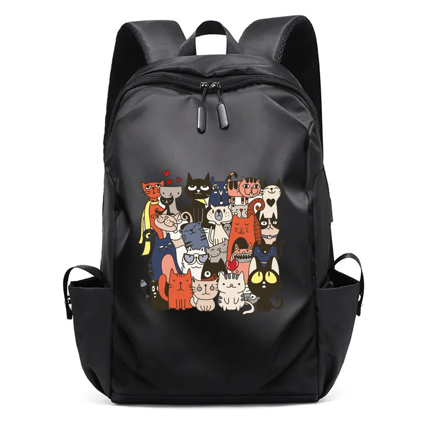 

Men Unisex Laptop Backpacks Oxford High School Rucksack Funny Cartoon Comic Pattern Printed College Boy girl Student Backpack