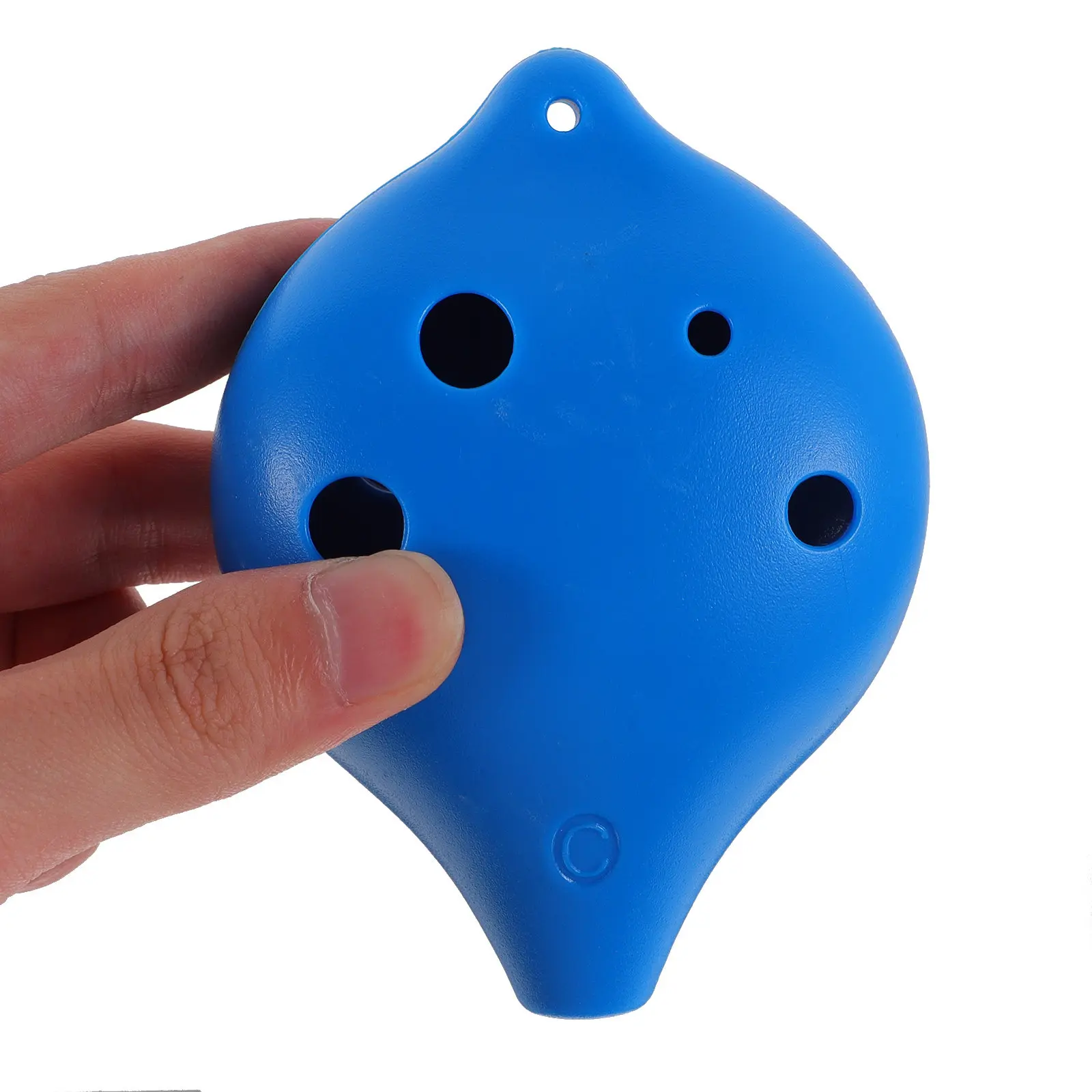 Beginner Plastic 6-Hole Alto Ocarina Portable Wind Instrument Easy Practice Creative Musical Instrument for Children Music