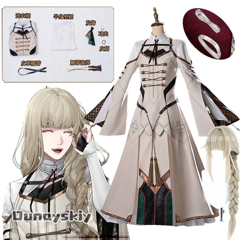 Costume de cosplay Lucus Proust pour femme, robe médiévale longue, uniforme aBcNNI@, tenue d'anime ErroR:salvation, déguisement d'Halloween