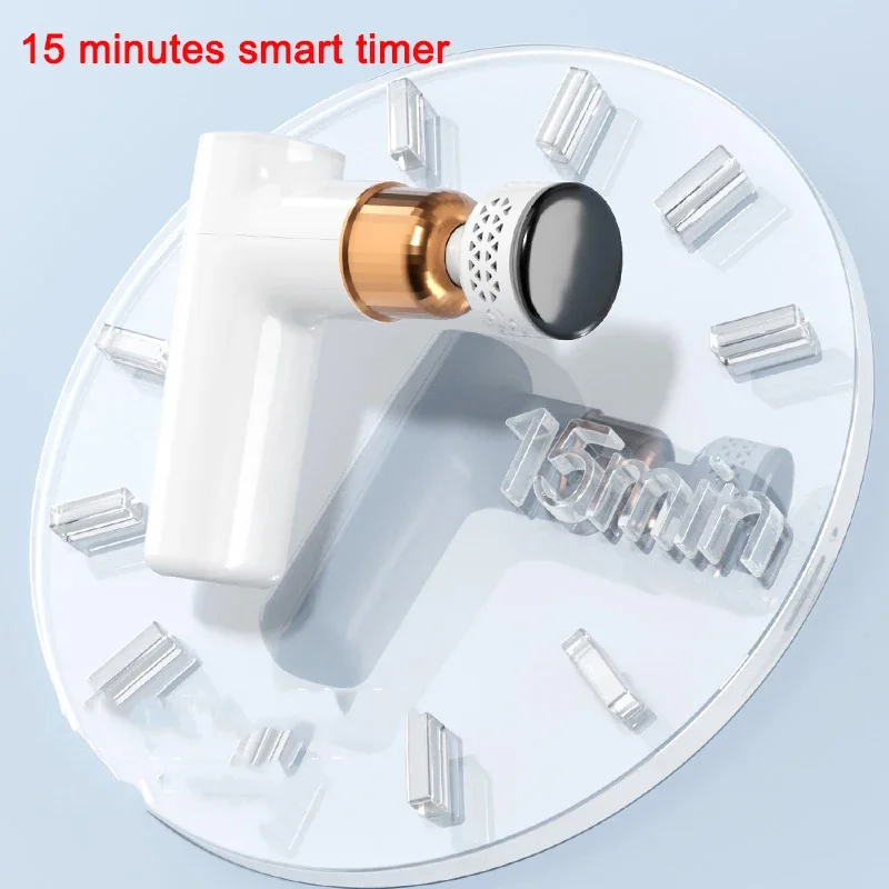Smart Fascia Gun Massager Electric Booster Massage Gun for Body Massage Relaxation Hot and Cold Compress Fitness Muscle Pain Rel