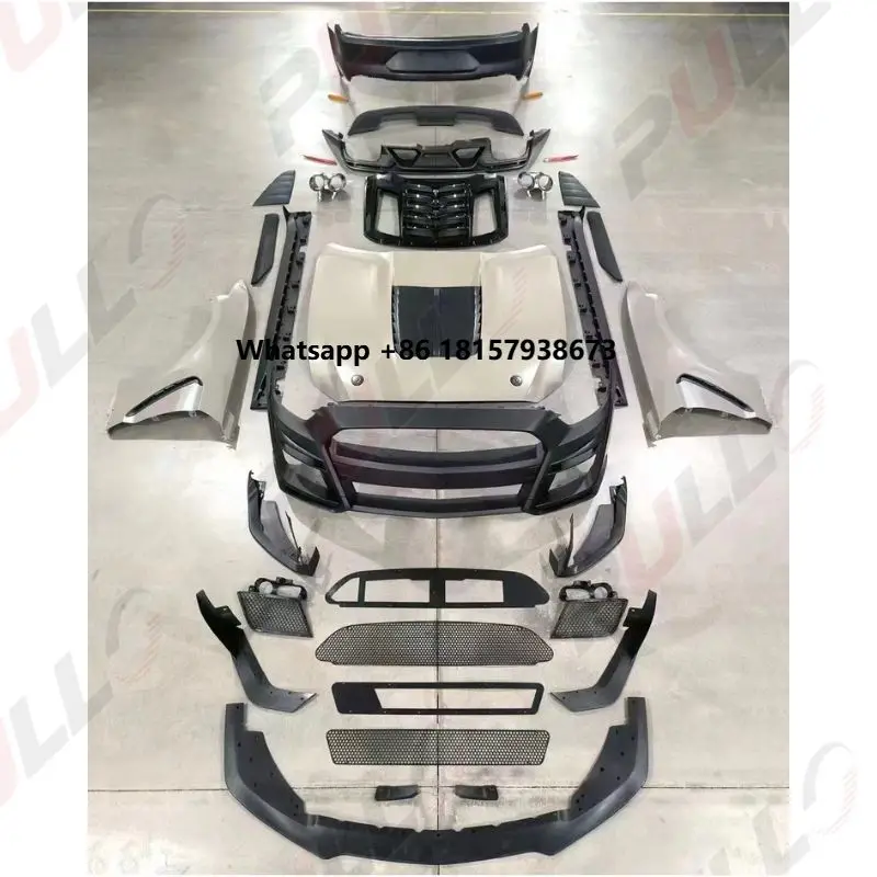 

High Quality Body Kit 2015-17 Upgrade GT500 Shelby Front and Rear Bumper Side Skirt Front Lip Rear Diffuser for FOR-D Mustang