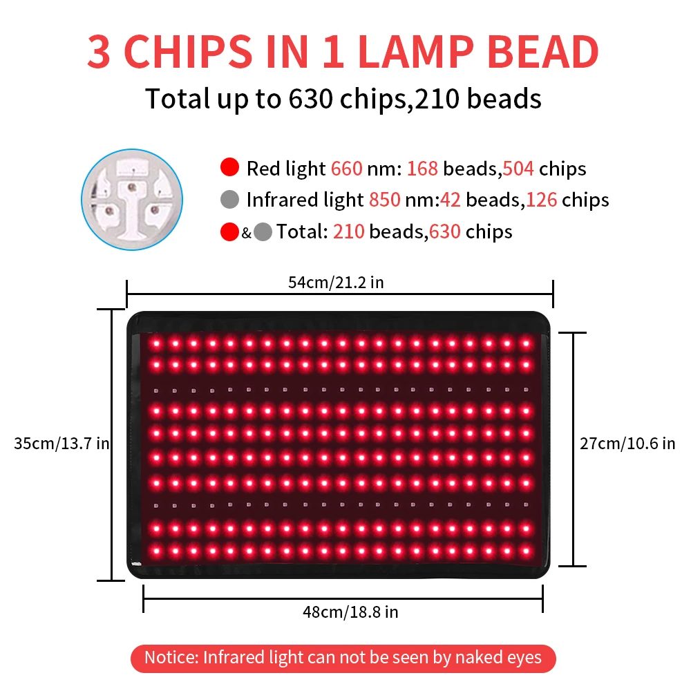 400 LEDs Pulse Body Inflammation Red Light Therapy Mat Infrared And Near Infra Blanket Led Red Light Therapy Pad