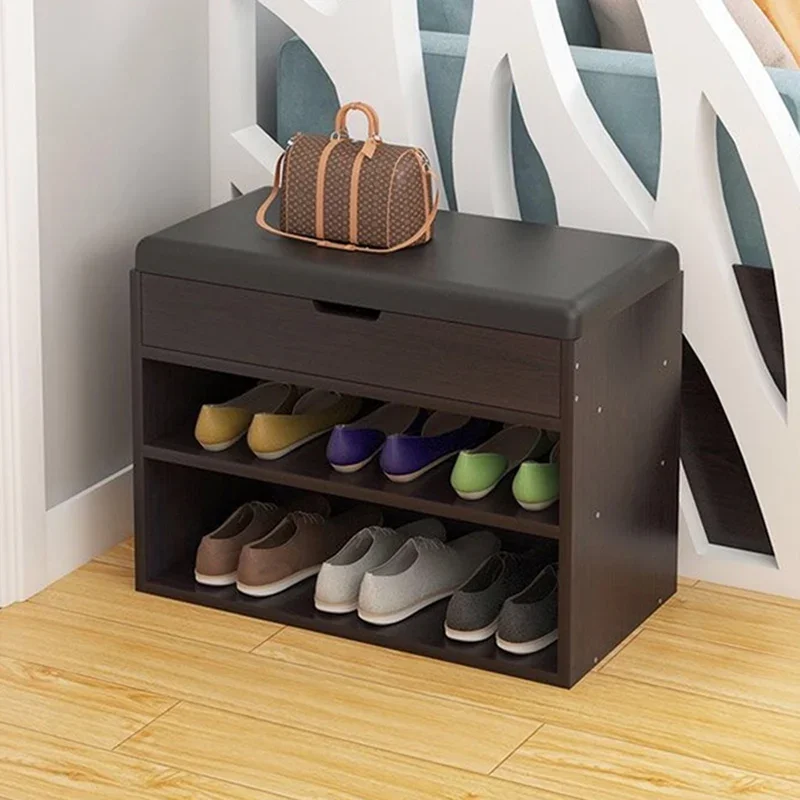 Modern Entryway Bench Shoe Cabinets Design Organizer Shoe Rack Partition Double Layer  Sapateira Cabinet Furniture