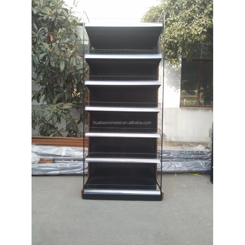 倉庫風スーパーマーケット陳列棚、割引商品陳列、高品質倉庫用品