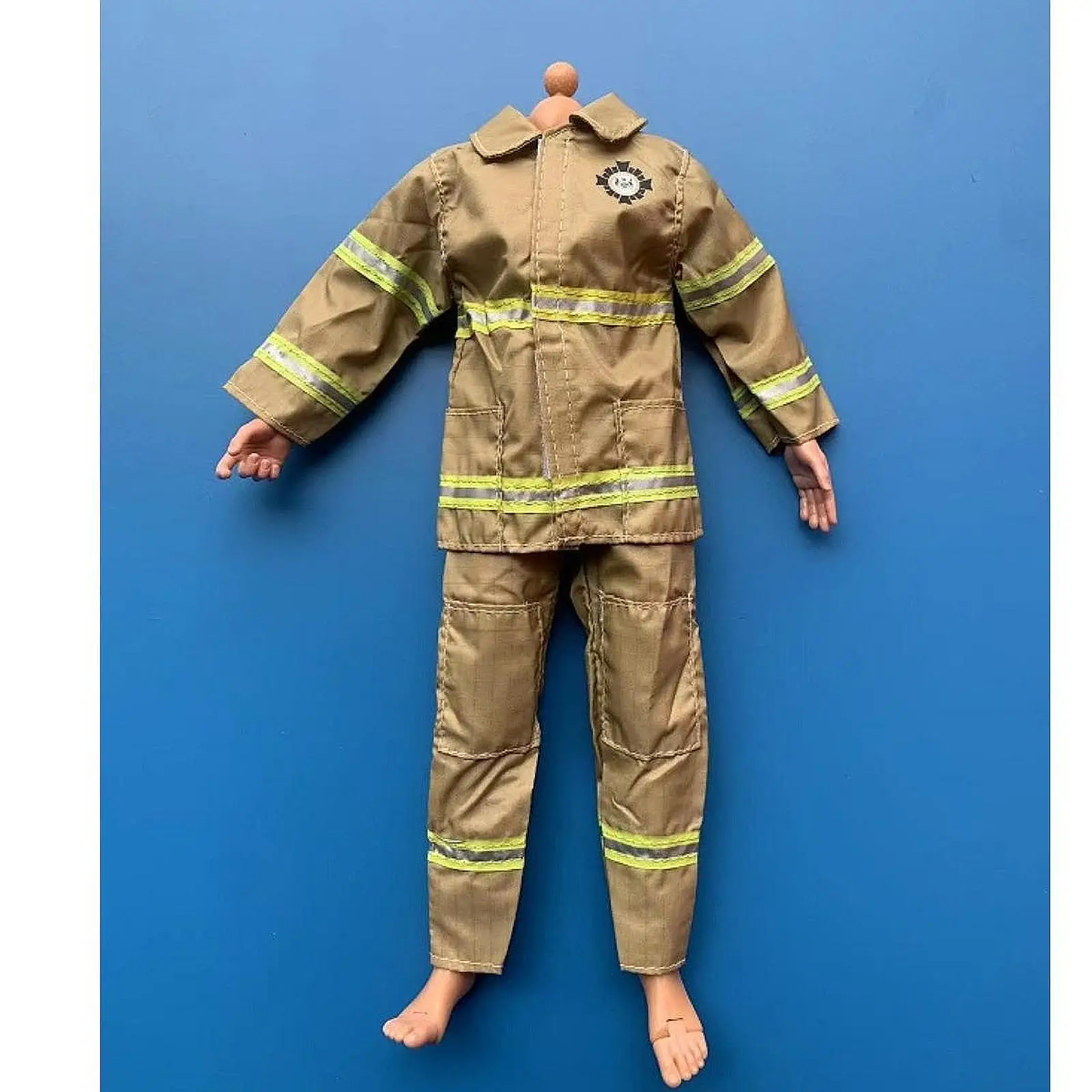 1/6 Fighter Coverall Costume Dress up Miniature Clothing for 12in Action Figures