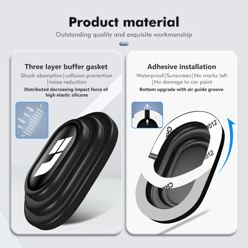 8pcs Car Door Shock Absorber Damping Crash Pad Sticker For Leading Ideal Li Auto Lixiang One L7 L8 L9 2023