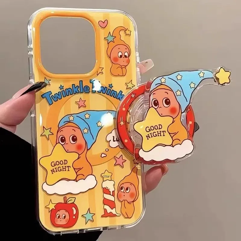 

Blue Hat Twinkle twinkl Griptok Stand Magnetic Phone Case For IPhone 17 17air 17promax 16 15 14pro 13mini 12 11ProMax rotate