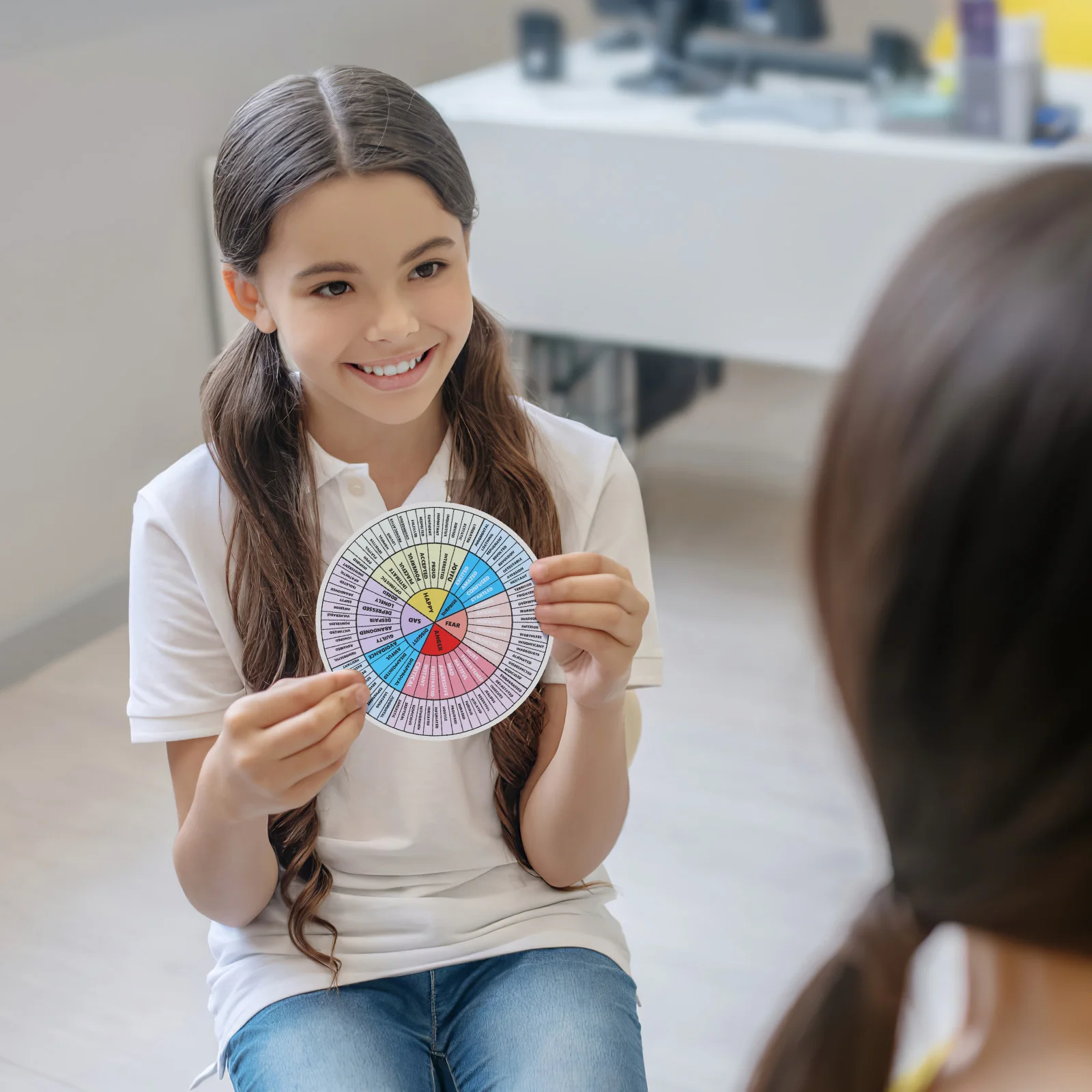 

Emotion Wheel Stickers Magnetic Feeling Chart For Fridge Freezer Door Laptop Notebook Kids Emotional Learning Tool Decor