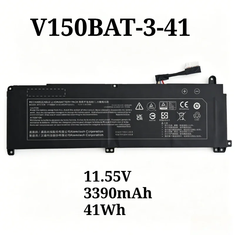 V150BAT-3-41 V150BAT-4-53 3390mAh Li-ion Replacement Laptop Battery For Hasee Z7 Z7T-DA7NP DA5NB DA5NP DA5NS DA7NS