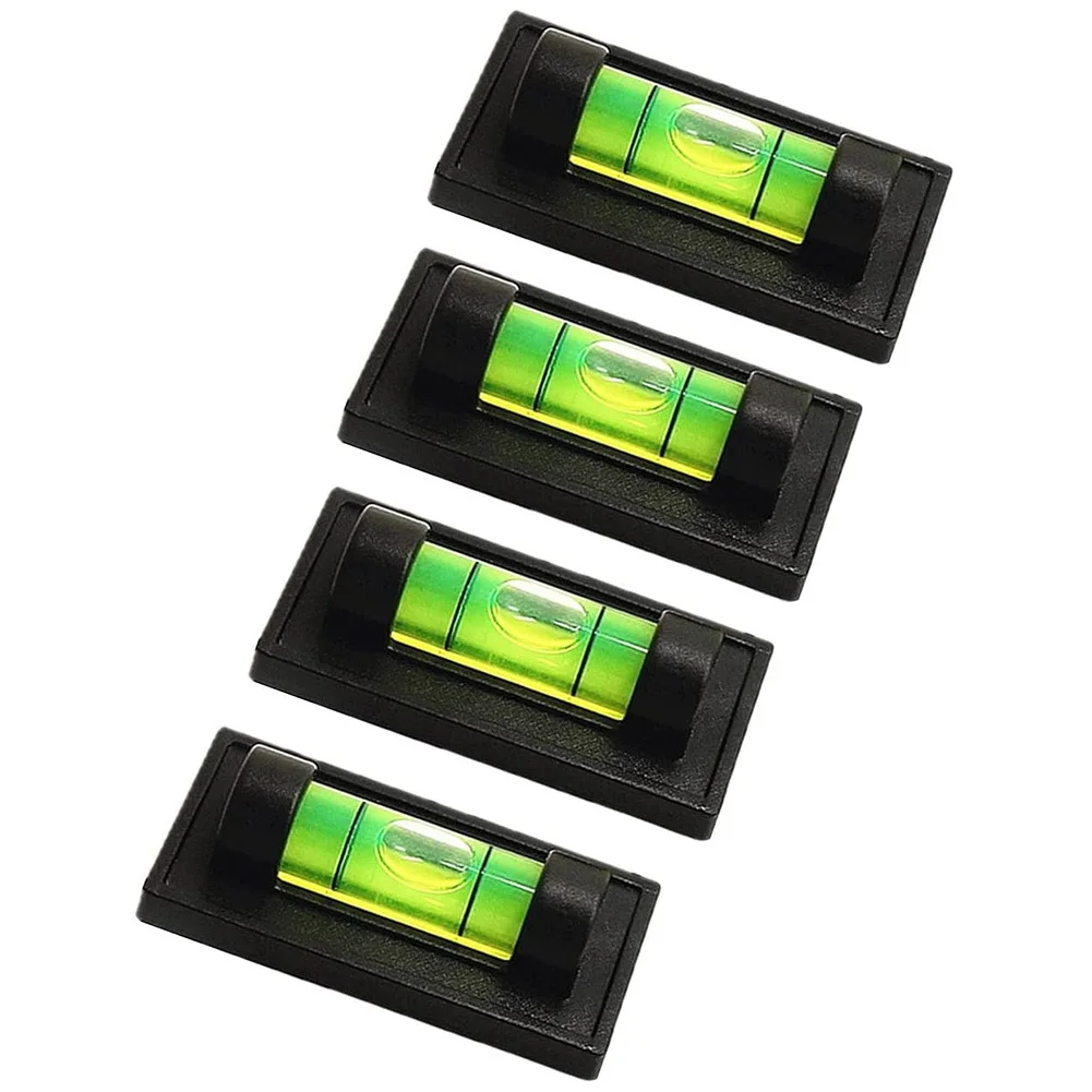 4Pcs Magnetic for Leveling Phonograph,Camera, Tripod, Machines, Spirit Level Measuring Tools (Magnetic)