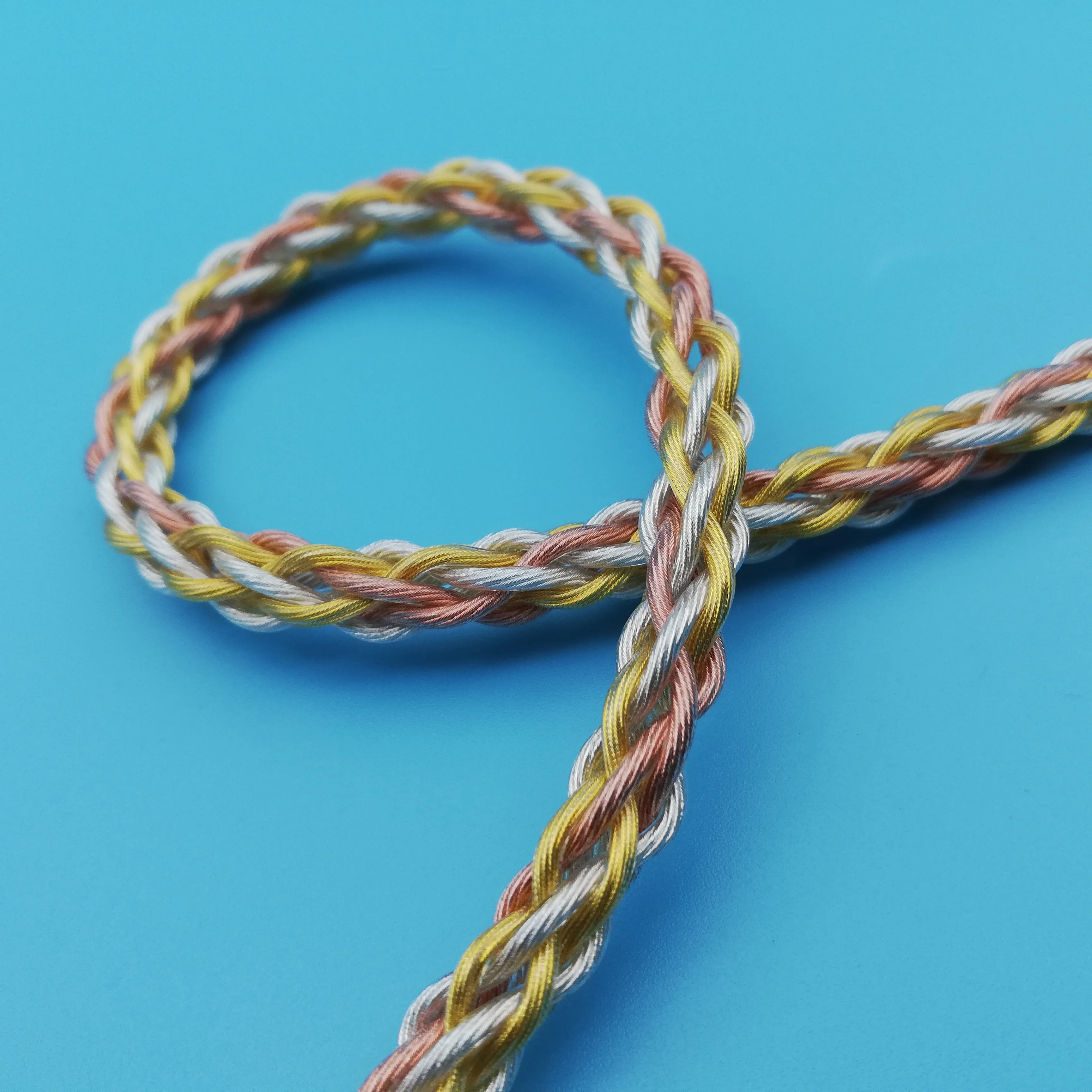 سماعة أذن من النحاس الكريستالي أحادي HiFi OCC ، مطلية بالذهب ، مطلية بالفضة ، ذكر ، أنثى ، كابل من من دون خسارة ، تمديد ،-