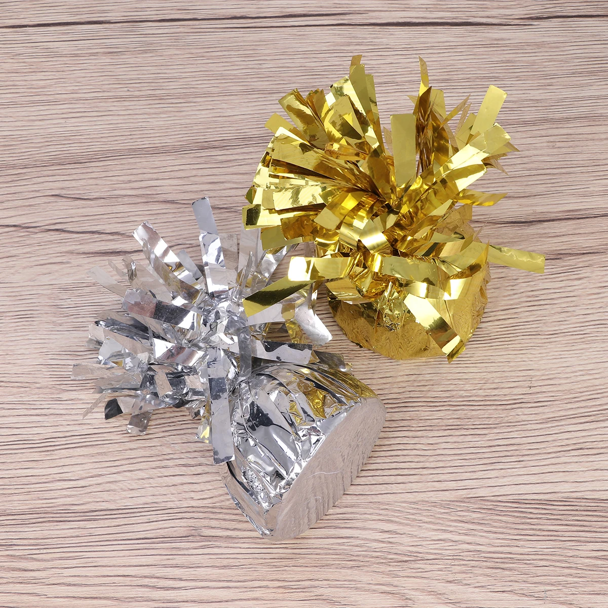 

12pcs Balloon Weight Blocks Load-bearing Pendants Accessories Golden Silver Wedding Birthday Graduation Party Decorations