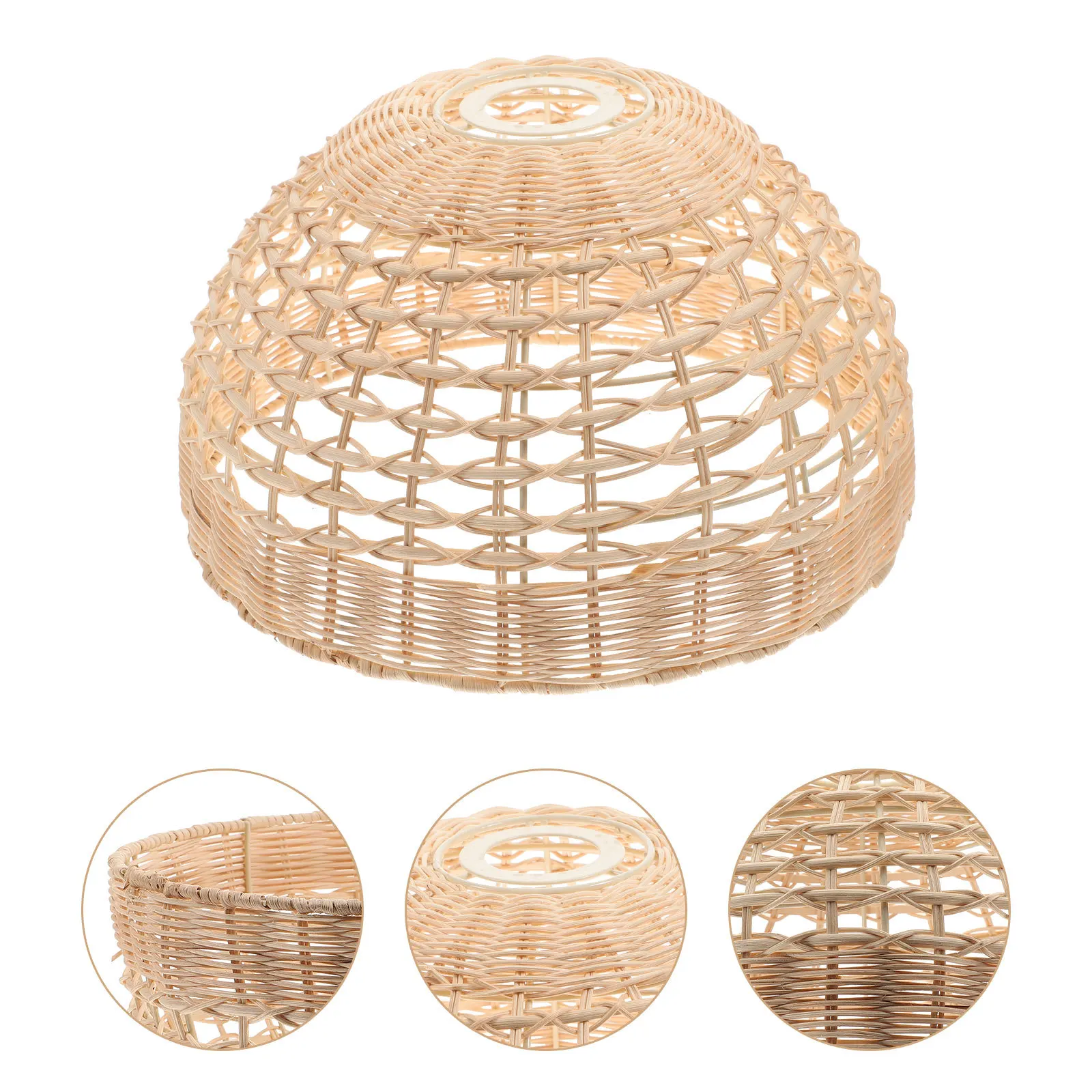 

Modern Rattan Woven Lamp Shade Hanging Light Cover for Living Room Bedroom Kitchen Corridor Decorative Ceiling Lampshade