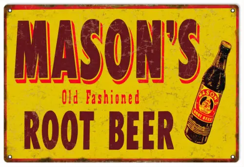 Mason's Root Beer Nostalgic Country Advertisement Sign