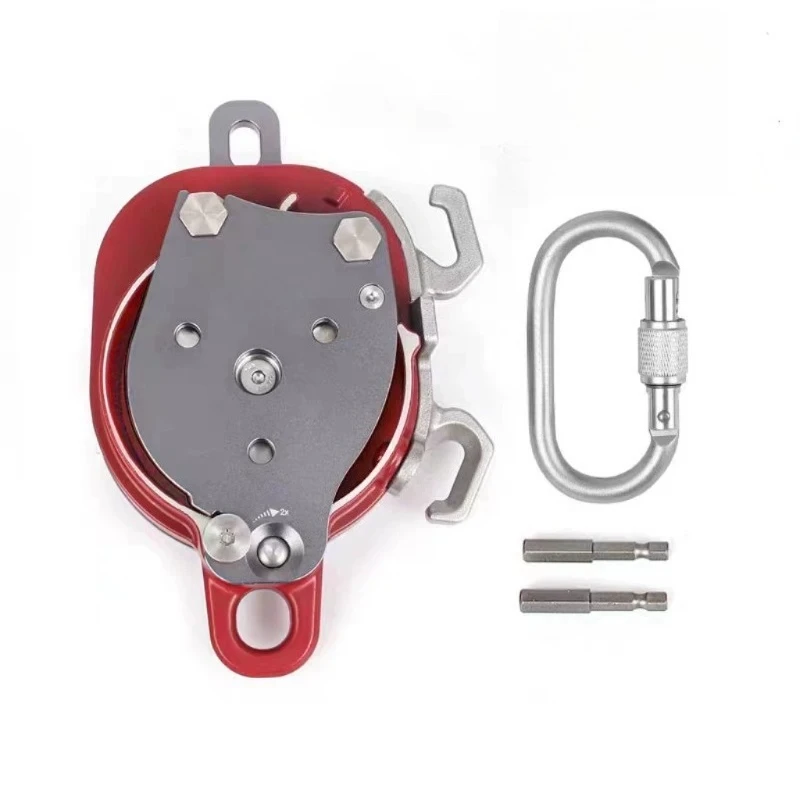 Adjustable Rope Length for Rescue Climbing Self-Locking Electric Descending Device Safety High-Altitude Work Gear