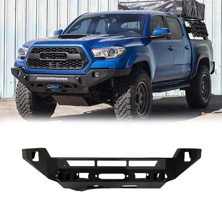 Customization Support 2016 -2022 Car Steel Front Bumper 4x4 Accessories for Toyota Tacoma Car Bumper