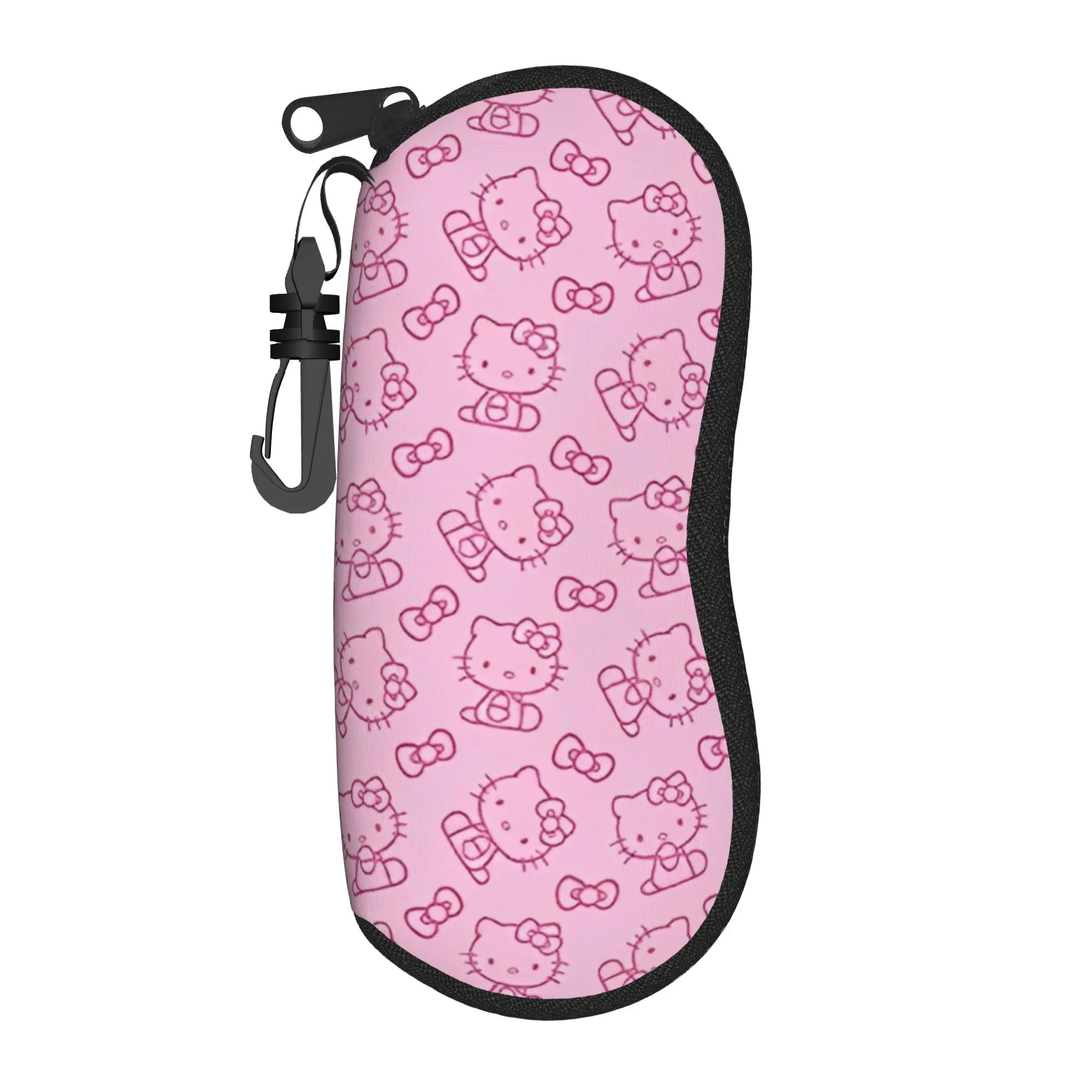 

Чехол для очков Kawaii Cartoon Hello Kitty, защитные аксессуары унисекс, коробка для хранения солнцезащитных очков, коробка для очков с принтом