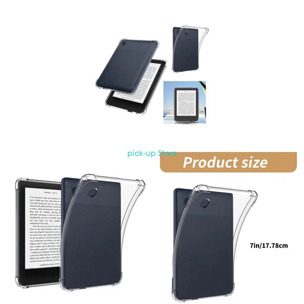 

Q5WA Clear Case For Libra 2(7") Reader Soft TPU Flexible Protections Covers
