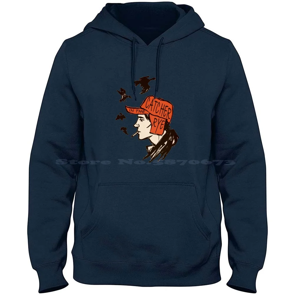 Holden Caulfield , Catcher In The Rye 100% Cotton Hoodie Books Book Lover Literature Reading The Catcher In The Rye Jd