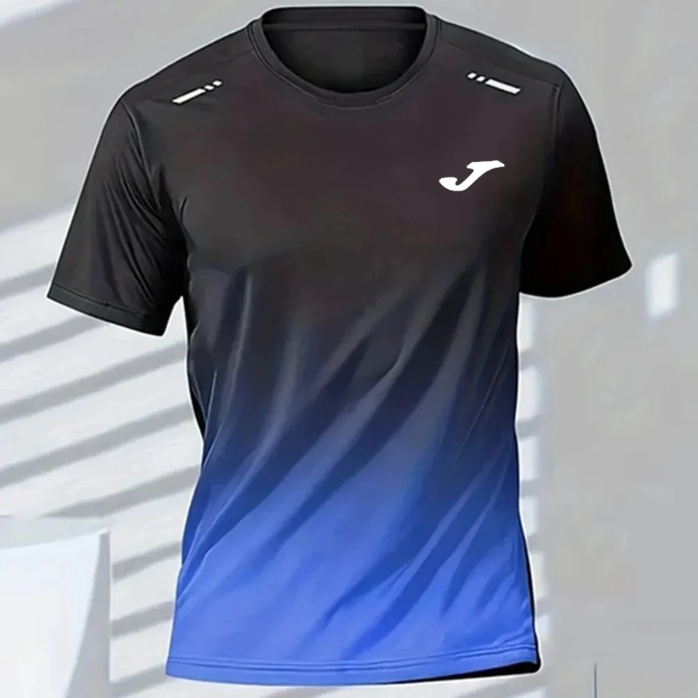 JOMA-camisetas deportivas para hombre, camisetas de manga corta con gradiente de secado rápido, entrenamiento al aire libre, entrenamiento de baloncesto, correr, tela para hombre