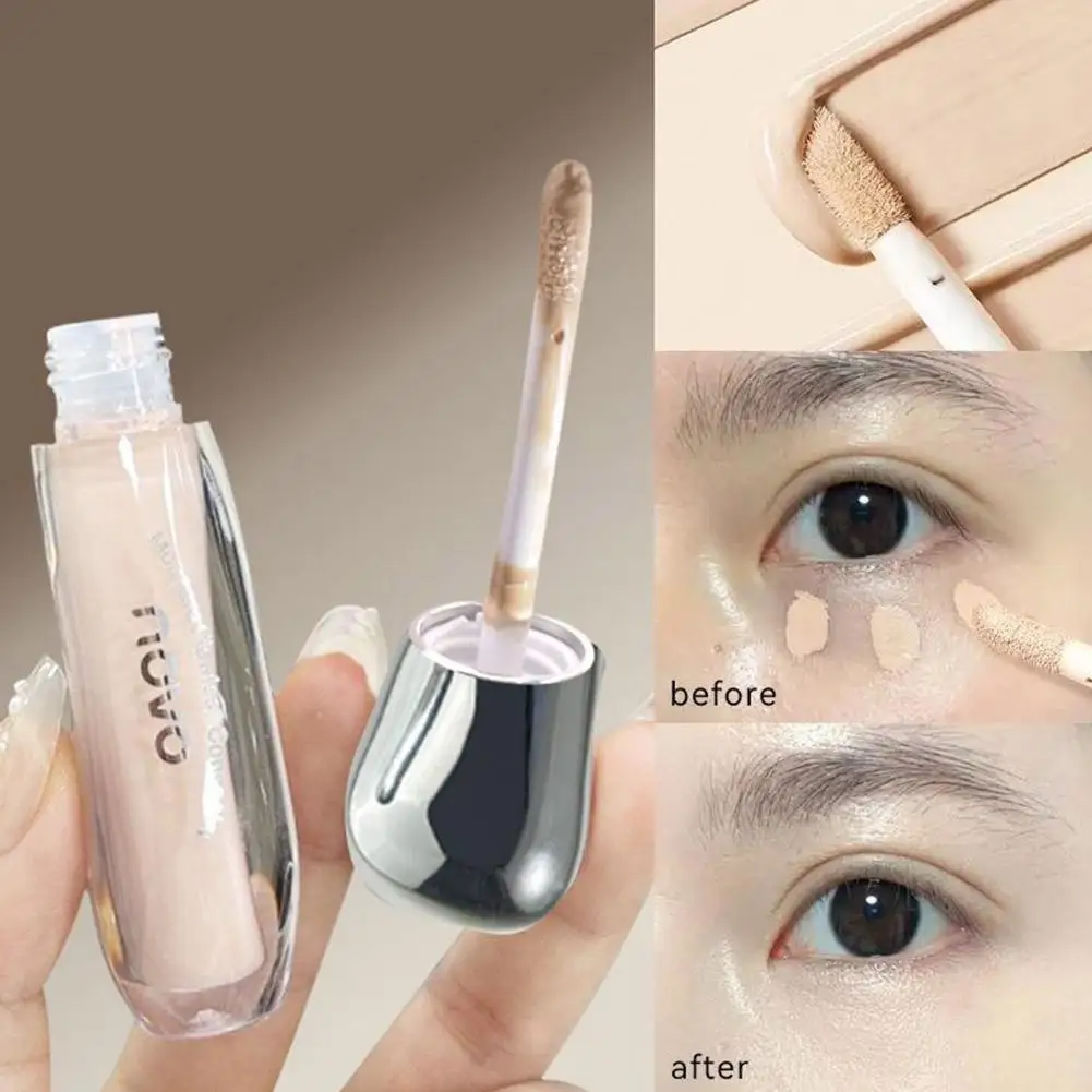 Vollständig deckender Flüssig-Concealer 3-Farben BB-Creme Foundation Feuchtigkeitsspendend Wasserfest Langanhaltende Abdeckung für Akne, Flecken, Augenringe Gesichts-Make-up